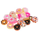 20 Pieces Lots Mixed DIY Flatbacks Resin Flat Back Kawaii Doughnut Sweets Cabochon Buttons Scrapbooking Slime Charm DIY Embellishment Phone Craft