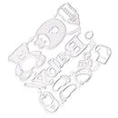 DIY Baby Accessories Metal Cutting Dies Stencils Template Mould for DIY Scrapbook Photo Album Paper Craft Baby Shower Card Making