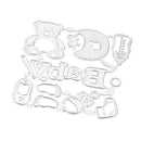 DIY Baby Accessories Metal Cutting Dies Stencils Template Mould for DIY Scrapbook Photo Album Paper Craft Baby Shower Card Making