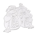 Sweet Carbon Steel Snowman Family DIY Cutting Dies Embossing Stencil Folder for Scrapbooking Card Making Gift 8.1x9.4cm Snowman DIY Crafts