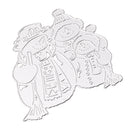 Sweet Carbon Steel Snowman Family DIY Cutting Dies Embossing Stencil Folder for Scrapbooking Card Making Gift 8.1x9.4cm Snowman DIY Crafts
