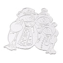 Sweet Carbon Steel Snowman Family DIY Cutting Dies Embossing Stencil Folder for Scrapbooking Card Making Gift 8.1x9.4cm Snowman DIY Crafts