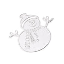 smile snowman DIY Cutting Dies Embossing Stencil Snowman Scrapbooking Card Making Gift family card accessories holiday card making tools 7x6.5cm