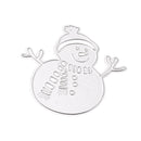 smile snowman DIY Cutting Dies Embossing Stencil Snowman Scrapbooking Card Making Gift family card accessories holiday card making tools 7x6.5cm