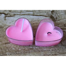 10 Pieces Heat-Resistant Clear Plastic Tea Light Container Cups Love Heart Candle Mold Handmade Wedding Decor Candles Craft Mold Tools
