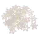 30 Pieces Christmas Snowflake Resin Flatback Embellishment Charms Cabochon for DIY Handmade Kids Children Hair Bow Hair Accessories Crafts 19mm
