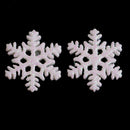 30 Pieces Christmas Snowflake Resin Flatback Embellishment Charms Cabochon for DIY Handmade Kids Children Hair Bow Hair Accessories Crafts 19mm