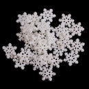 30 Pieces Christmas Snowflake Resin Flatback Embellishment Charms Cabochon for DIY Handmade Kids Children Hair Bow Hair Accessories Crafts 19mm
