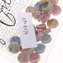 30 Pieces 14mm Flat Round Ceramic Porcelain Beads Flower Round Beads Exquisite Decal Spacer Beads Charms for Jewelry Making Necklace Bracelet