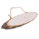 Natural Wood Log Slices Tree Bark Decorative Rustic Wedding Sign Plaque Home Hanging Decorations DIY Christmas Ornaments- 10 x 3 inches