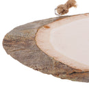 Natural Wood Log Slices Tree Bark Decorative Rustic Wedding Sign Plaque Home Hanging Decorations DIY Christmas Ornaments- 10 x 3 inches