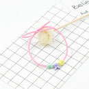 100pcs Mixed Cute Spacer Craft Beads for DIY Hair Tie Ponytail Holder Supply