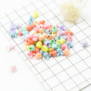 100pcs Mixed Cute Spacer Craft Beads for DIY Hair Tie Ponytail Holder Supply