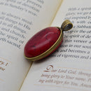20 Pcs Alloy Blank Oval Cameo Jewelry Making Cabochon Base Setting Charm Pendants Trays Double Two-Sided For Gemstone Set Size 30 X 20 mm