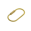 2 Pieces Mini Key Chain Making Carabiner, Screw Locking Carabiner Keychain Key Rings DIY Accessories - Multi-functional and Fashionable