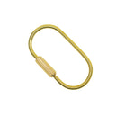 2 Pieces Mini Key Chain Making Carabiner, Screw Locking Carabiner Keychain Key Rings DIY Accessories - Multi-functional and Fashionable
