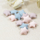 12 Pieces Korean Style Padded Star Fabric Patches Appliques Sewing / Glue on Baby Girls Hair Bow Clips Accessories Clothing Shoes Decorations