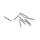 100 Pieces Alloy Tibetan Silver Straight Bar Connectors Jewelry Making Findings Charms Accessories for DIY Craft 22x3mm