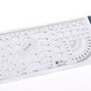 Plastic Clear Measuring Templates Geometric Templates Rulers Drafting Tools for Office and School, Building formwork, Drawings