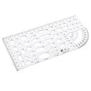 Plastic Clear Measuring Templates Geometric Templates Rulers Drafting Tools for Office and School, Building formwork, Drawings