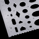 Plastic Clear Measuring Templates Geometric Templates Rulers Drafting Tools for Office and School, Building formwork, Drawings