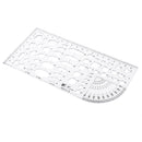 Plastic Clear Measuring Templates Geometric Templates Rulers Drafting Tools for Office and School, Building formwork, Drawings