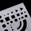Plastic Clear Measuring Templates Geometric Templates Rulers Drafting Tools for Office and School, Building formwork, Drawings