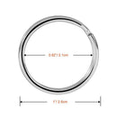 50 Sets Silver Plated Metal Swivel Lobster Clasps Lanyard Snap Hook Lobster Clasp Clip with Key Rings Jewelry Findings Clasps for DIY Key Rings Crafts