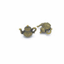 15pcs Multicolor Teapot Word Plate Charms Pendants Garment Bags Accessories