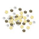 60pcs Multicolor Word Plate Charms Pendants for Garment Bags Accessories