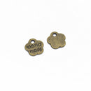 60pcs Multicolor Word Plate Charms Pendants for Garment Bags Accessories