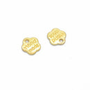 60pcs Multicolor Word Plate Charms Pendants for Garment Bags Accessories