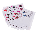 10 Pieces Funny Expression Sticker Eyes Stickers Decorative Sticker Transparent for Scrapbooking, Card, Calendars, Arts, Kids DIY Crafts, Album, Diary