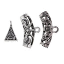 40 Pcs Vintage Tibet Silver Spacers Bead Charms Pendant Tube Beads 25mm/8mm