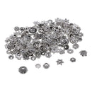 150Pcs 10/5mm Metal Flower Spacer Bead Caps Fashion Jewelry Findings Crafts