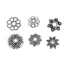150Pcs 10/5mm Metal Flower Spacer Bead Caps Fashion Jewelry Findings Crafts