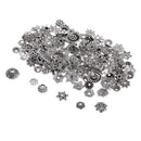 150Pcs 10/5mm Metal Flower Spacer Bead Caps Fashion Jewelry Findings Crafts
