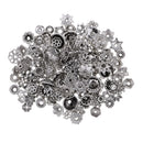 150Pcs 10/5mm Metal Flower Spacer Bead Caps Fashion Jewelry Findings Crafts
