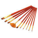 10Pcs Art Paint Brushes Sets for Watercolor,Acrylics,Oil and Face Painting