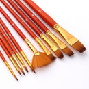 10Pcs Art Paint Brushes Sets for Watercolor,Acrylics,Oil and Face Painting
