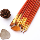 10Pcs Art Paint Brushes Sets for Watercolor,Acrylics,Oil and Face Painting
