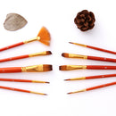 10Pcs Art Paint Brushes Sets for Watercolor,Acrylics,Oil and Face Painting