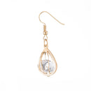 10Pcs Drop Earrings With Stylish Glass Hollow Drop Earrings Jewelry Fingings