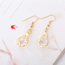 10Pcs Drop Earrings With Stylish Glass Hollow Drop Earrings Jewelry Fingings