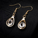 10Pcs Drop Earrings With Stylish Glass Hollow Drop Earrings Jewelry Fingings