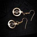 5 Pairs Circular Earring Hook Hollow Glass Earring Pendant For Beads Crystal