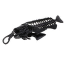 Black Fish Skeleton Charms Pendants Findings for DIY Jewelry Making Necklace Clothing Bag Hanging Decoration 91mm