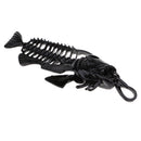 Black Fish Skeleton Charms Pendants Findings for DIY Jewelry Making Necklace Clothing Bag Hanging Decoration 91mm