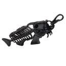 Black Fish Skeleton Charms Pendants Findings for DIY Jewelry Making Necklace Clothing Bag Hanging Decoration 91mm
