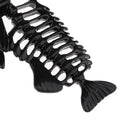 Black Fish Skeleton Charms Pendants Findings for DIY Jewelry Making Necklace Clothing Bag Hanging Decoration 91mm